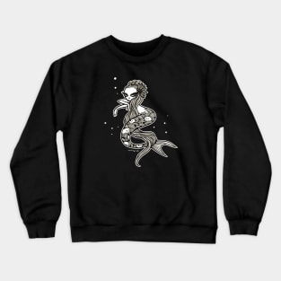 Hell Mermaid Black Crewneck Sweatshirt